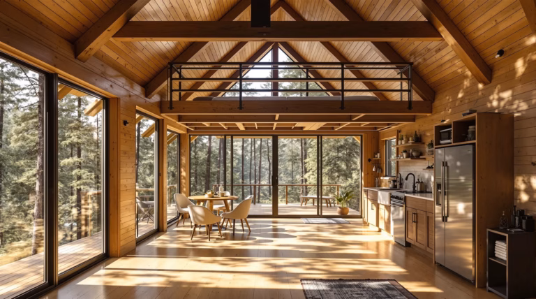 Open Concept Small Cabin with Loft: Design Ideas and Plans